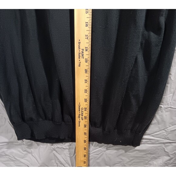 Lavane New York Mens Medium Knit Polo Shirt Multicolor Geometric 1/4 Zip - Picture 3 of 9